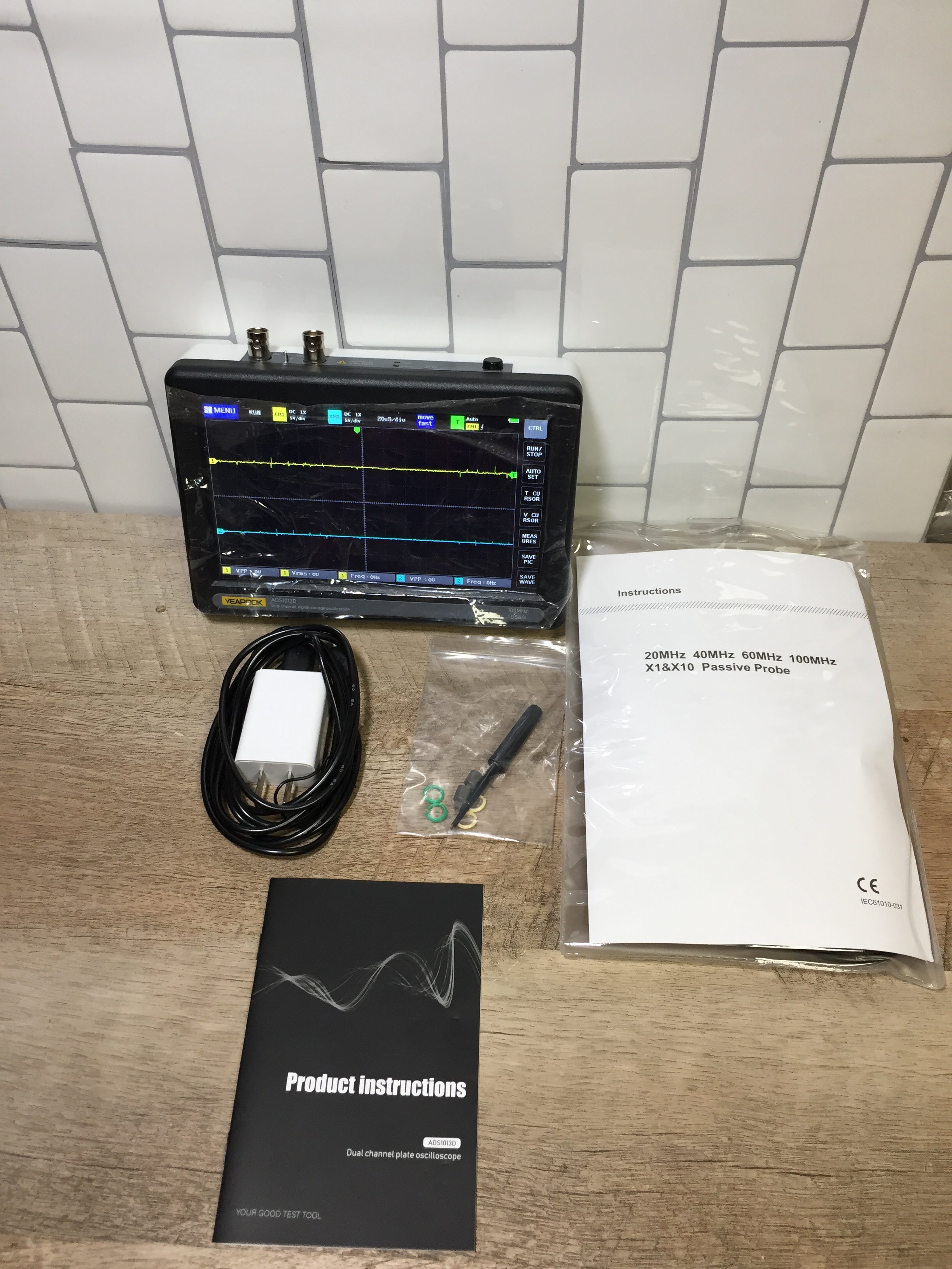 Oscilloscope Digital Touch Screen Storage Kit, Multifuction, ADS1012D (7342145634542)